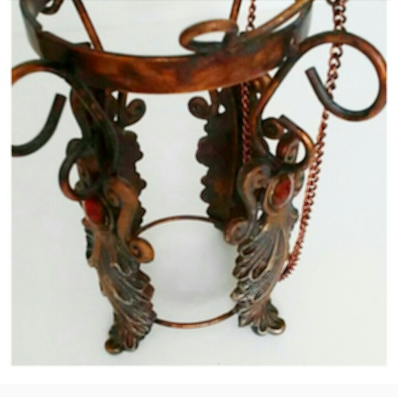 Hurricane Candle Holder With Hanging Chain - Picture 7 of 8